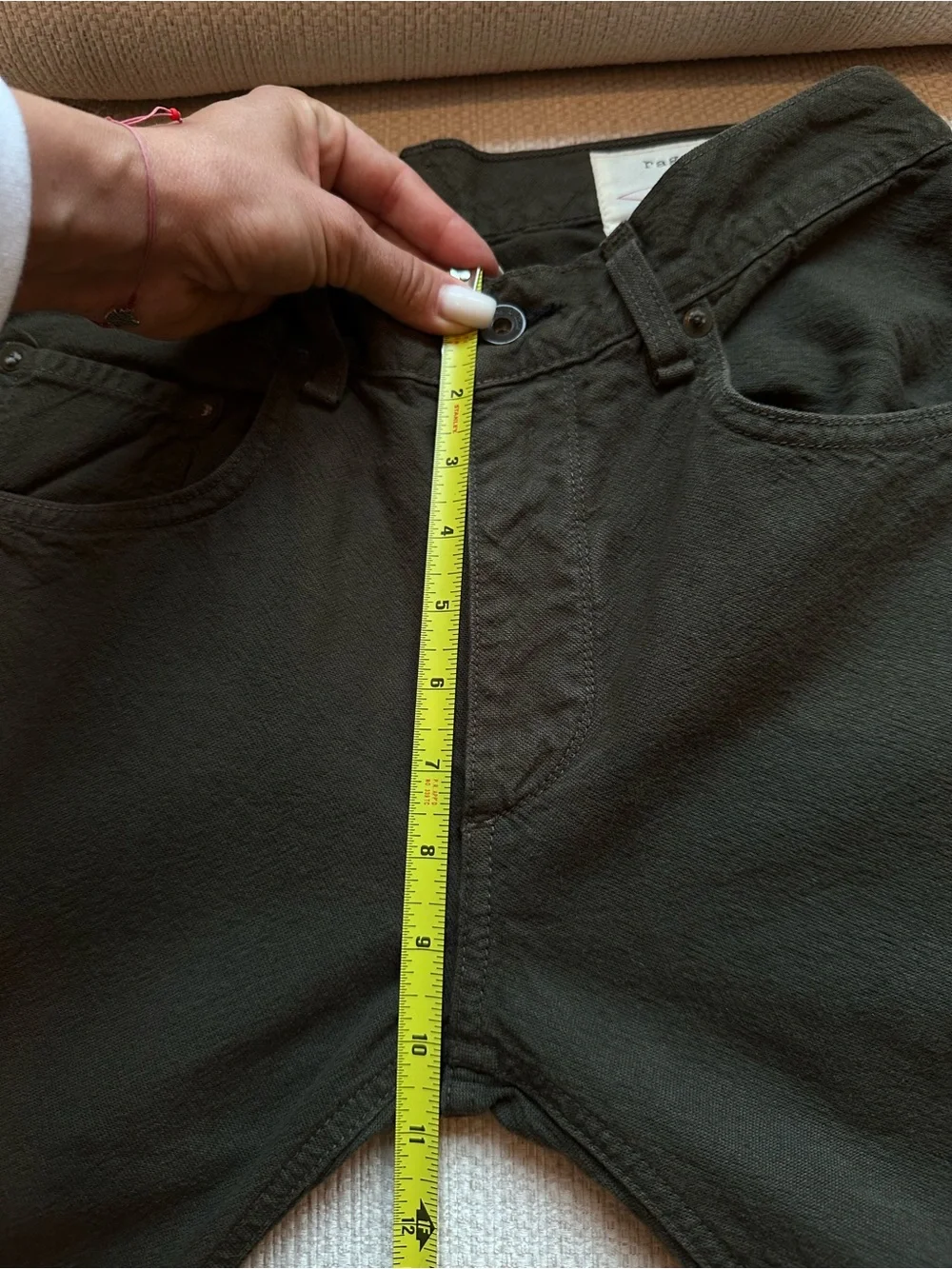 Rag & Bone RB15X Slim Straight Fatigue Canvas Pants 31 NWT Tailored Workwear